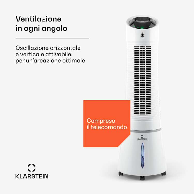 Skyscraper Ice Smart 4-in-1 Ventilatore & raffrescatore WiFi 210m³/h Telecomando 210 m³/h | Sì | Bianco