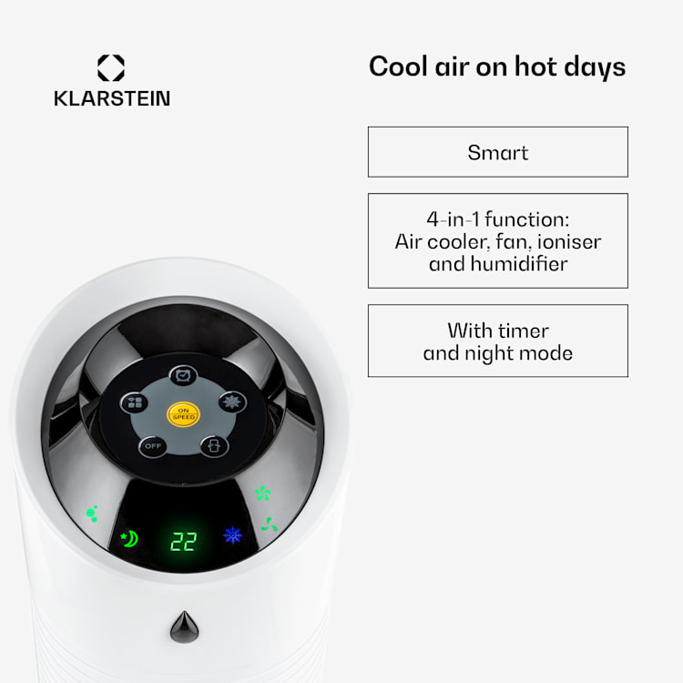 Skyscraper Ice Smart 4-in-1 ilmanjäähdytin ja tuuletin WiFi 210m³/h kaukosäädin 