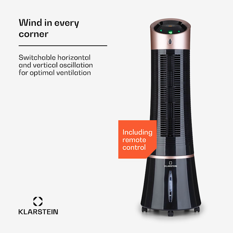 Skyscraper Ice Smart 4-in-1 ilmanjäähdytin ja tuuletin WiFi 210m³/h kaukosäädin 210 m³/h | Kyllä | Musta / Ruusukulta Metallinen