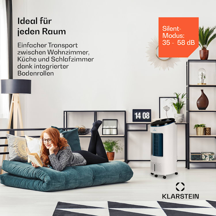 IceWind Plus Smart Smart Refroidisseur d'air 4-en-1 Ventilateur Humidificateur Purificateur d'air Contrôle par application 330 m³/h | Oui | Blanc / noir