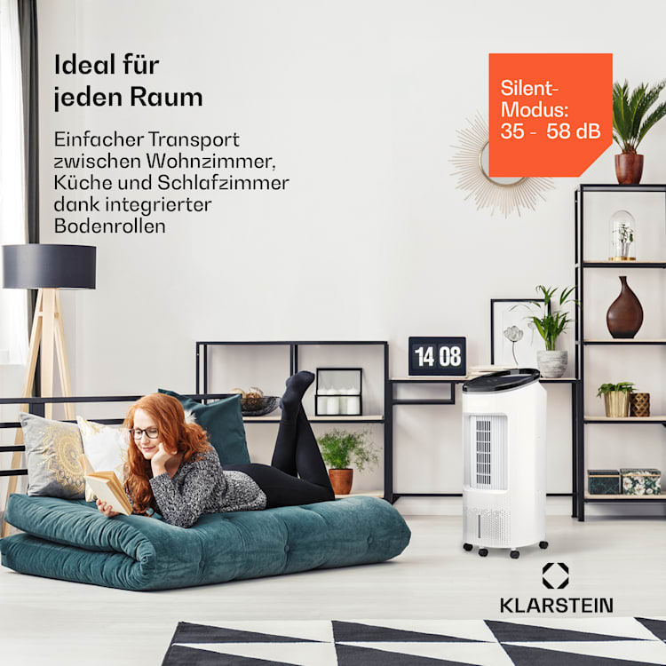 IceWind Plus Smart Smart Refroidisseur d'air 4-en-1 Ventilateur Humidificateur Purificateur d'air Contrôle par application 330 m³/h | Oui | Blanc
