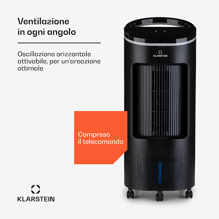 IceWind Plus Smart Smart 4-in-1 Raffreddatore d'aria ventilatore umidificatore purificatore d'aria Controllo tramite App 330 m³/h | Sì | Nero
