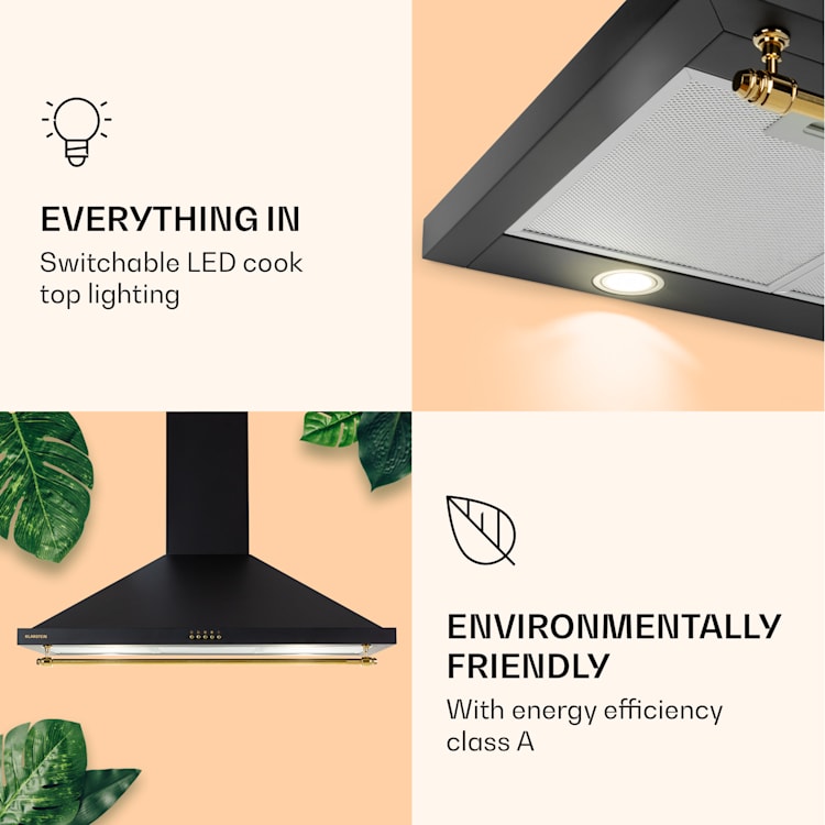 Montblanc 90, napa, 610 m³/h. 165 W, 2 x 1,5 W, LED, letev 