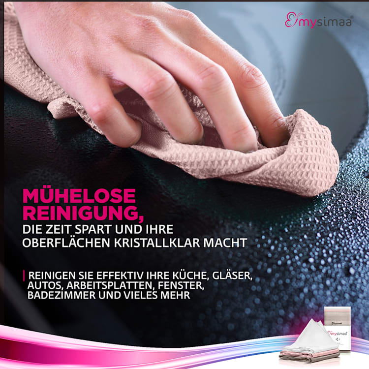 Professional Cleaning Cloths Chiffon de nettoyage en microfibres 40x40 cm Multi