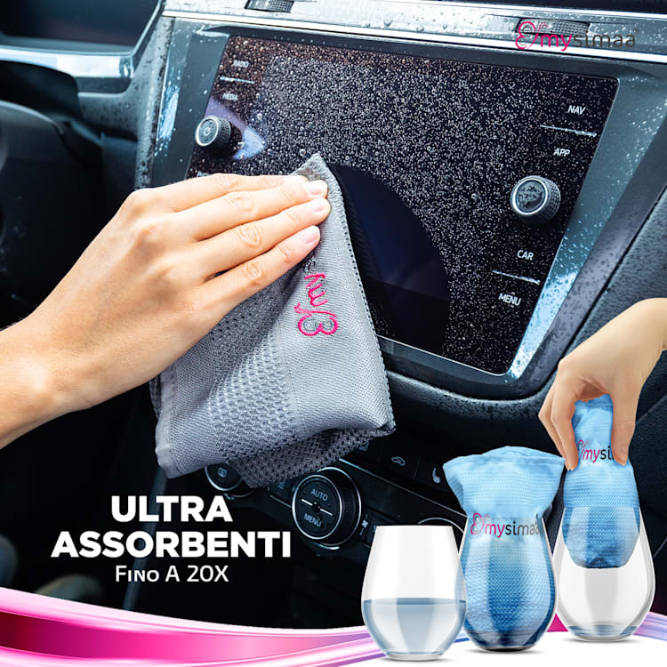 Professional Cleaning Cloths, panni per la pulizia, in microfibra, 40x40 cm Multi