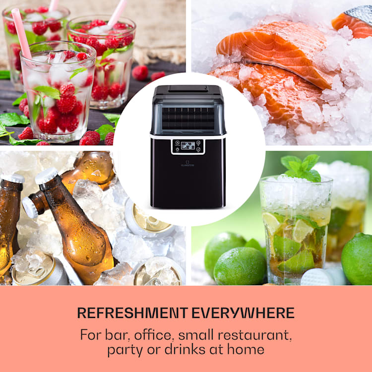Chios ice cube maker 20 kg/24 h Auto-Clean 3.2-litre water tank Black