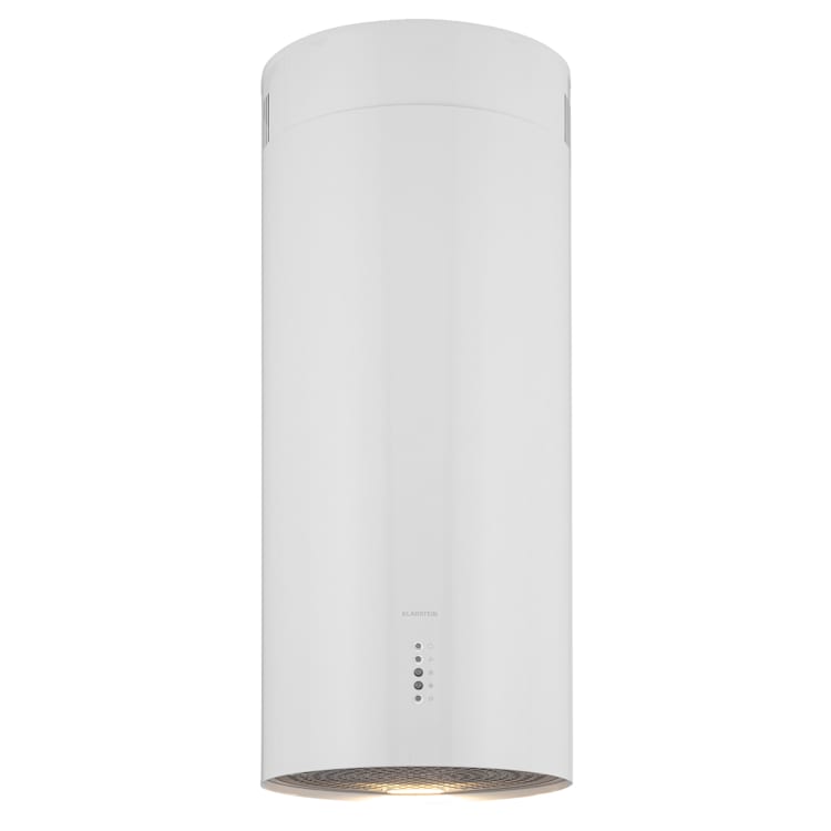 Bolea Inselabzugshaube Ø38cm Ab-/Umluft 600m³/h LED inkl. Aktivkohlefilter Weiß