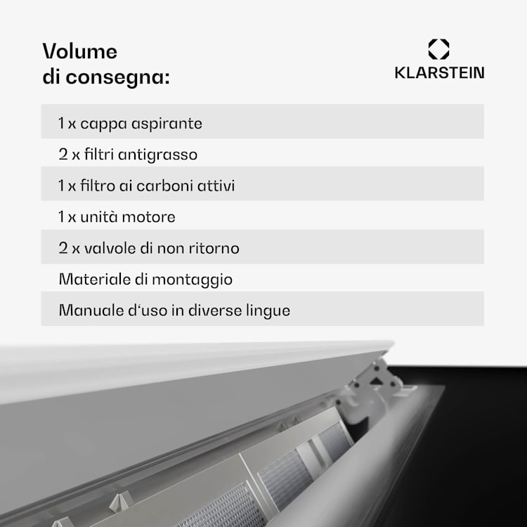 Brisa - Cappa aspirante a scomparsa in acciaio inox, 90 cm, 708 m³/ora, A+ 90 cm | Acciaio inox
