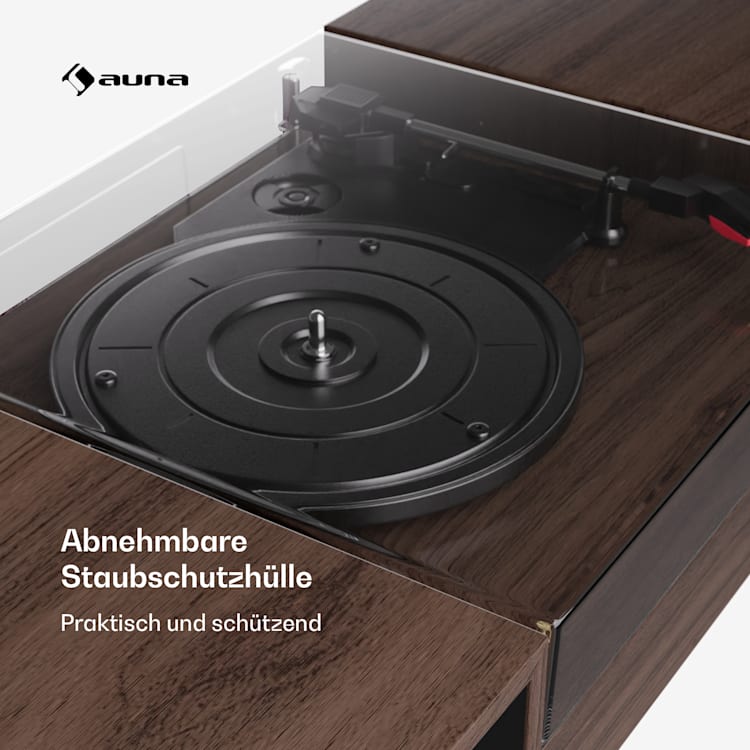 TT-Play 2x10W BT RCA-Out 3 speed Plattenspieler Schallplattenspieler 3 Geschwindigkeiten Bluetooth 