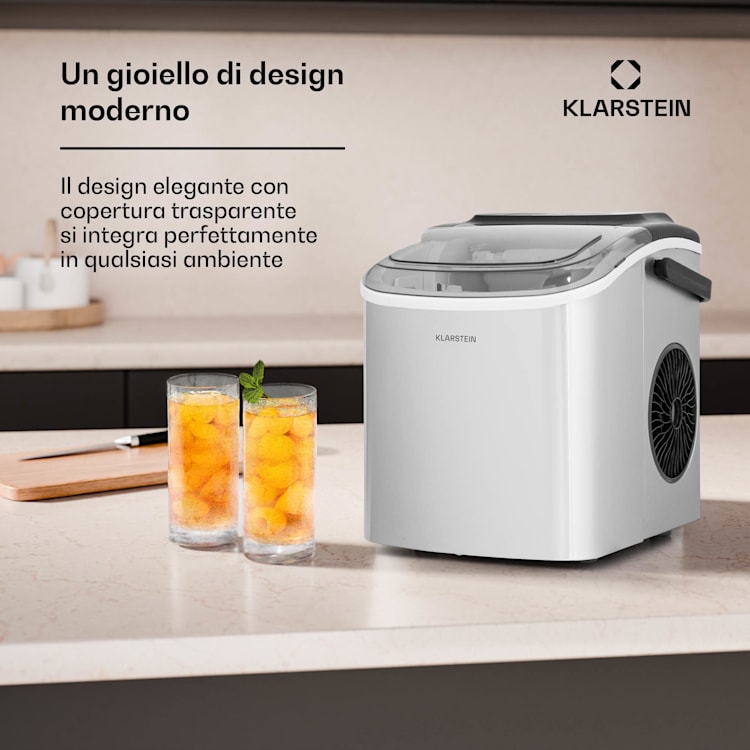 Caldwell macchina per ghiaccio a cubetti Bulleteis 12kg/24h serbatoio acqua: 1,3 l 1,3 Ltr | Acciaio inox