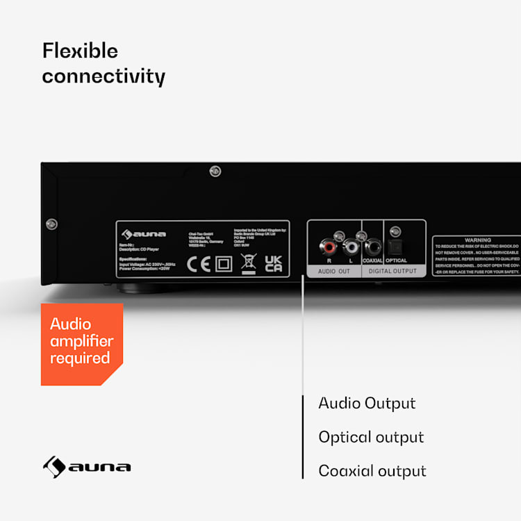 Art22 CD player MP3 opt. | HiFi player | CD, CD-R/RW, CD-MP3 | display | remote control Silver