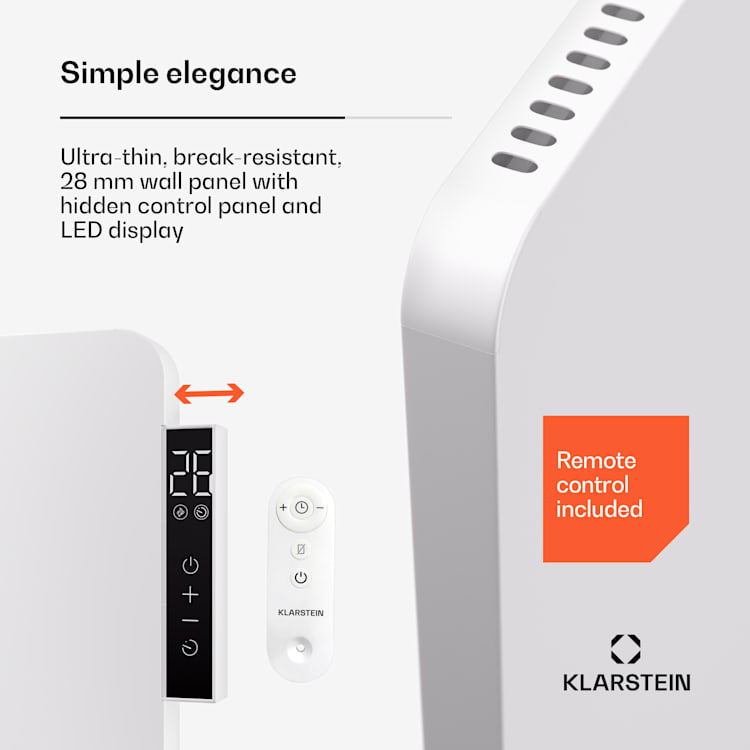 Wonderbeam 450 hybrid  infrared heater 60 x 60 cm 450 W weekly timer remote control 450 W | White