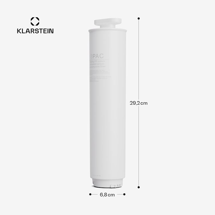 AquaFina PAC Filter 2-in-1 Filtersystem Wasseraufbereitung Sediment- und Aktivkohlefilter 