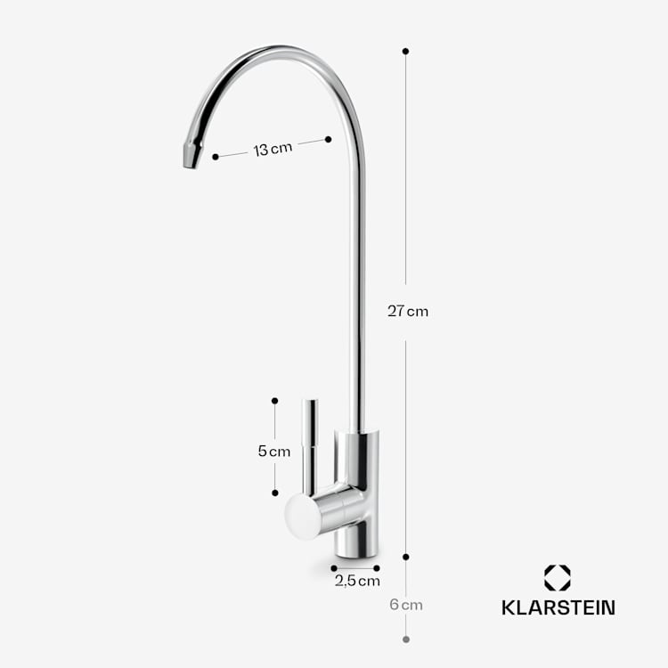 PureLine - Rubinetto, accessorio/pezzo di ricambio, cromato, a foro singolo 