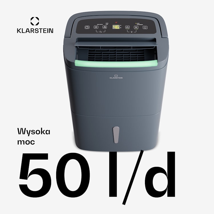 DryFy Connect 50 Smart, osuszacz powietrza, WiFi, kondensacyjny, 50 l/doba, 45-55 m² 50l/24h | Antracyt