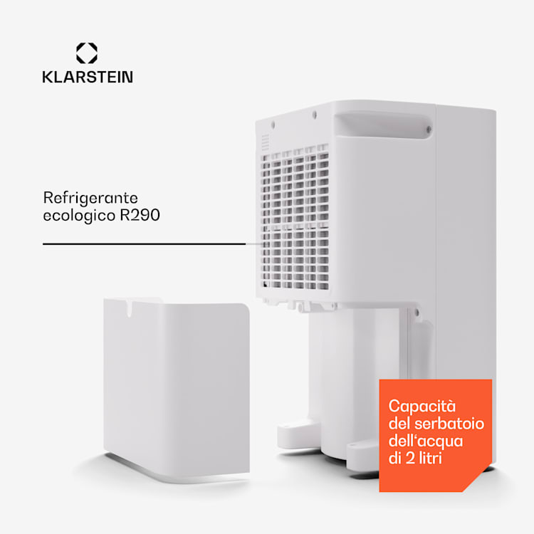 CircleDry Smart 12 L - Deumidificatore | 12L/giorno | 260 W | 24 m² | WiFi | Timer | Filtro 12l/24h | Bianco