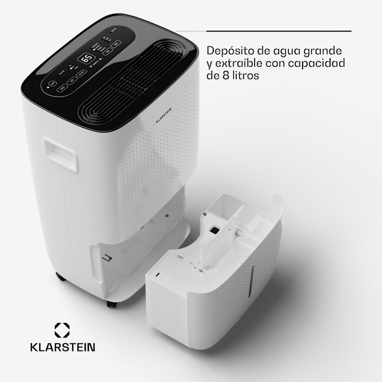DryFy Connect 60 - Deumidificatore a compressione con interfaccia WiFi, 60 l/giorno, 45-65 m² 60/24h | Bianco