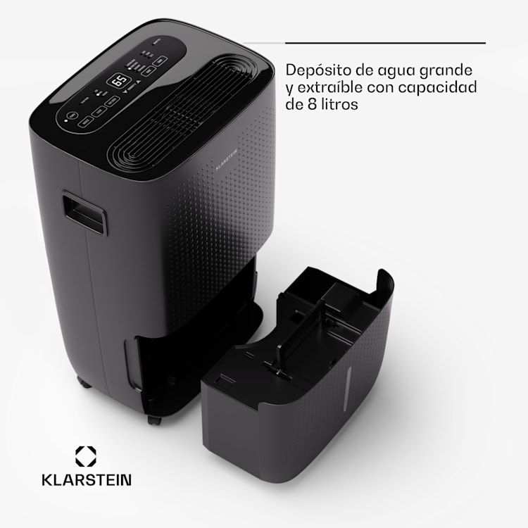 DryFy Connect 60 - Deumidificatore a compressione con interfaccia WiFi, 60 l/giorno, 45-65 m² 60/24h | Antracite
