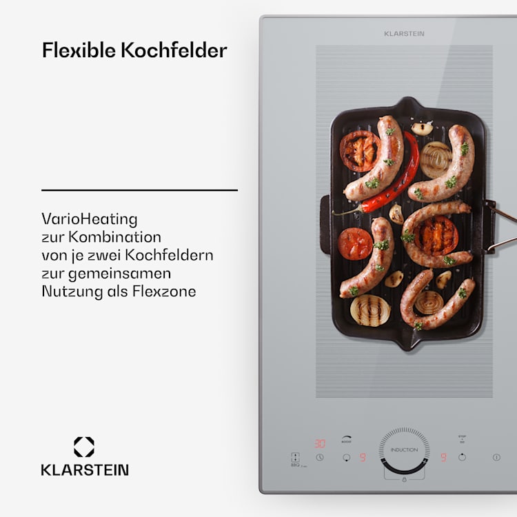 Delicatessa Domino Prime Table à induction intégrée 2 zones 3500 W autonome Domino Prime | 30 cm | Blanc