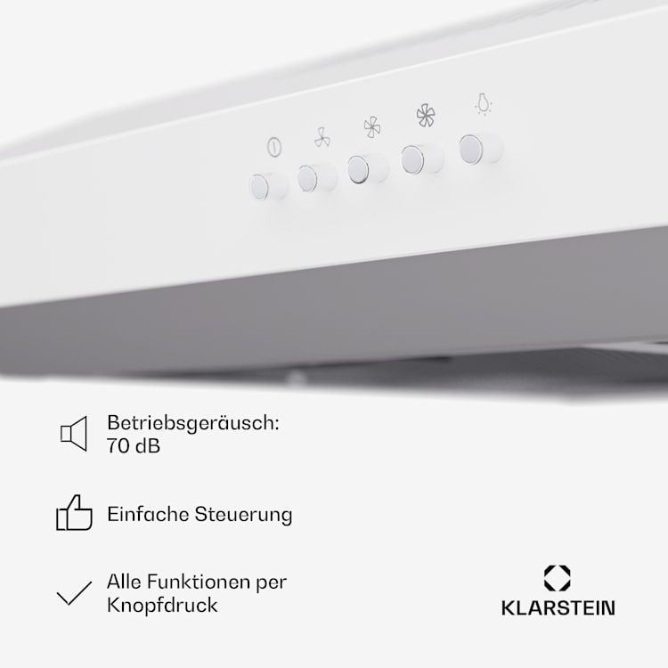 Contempo 60 Unterbau-Dunstabzugshaube 60cm 200m³/h LED Edelstahl Acryl 