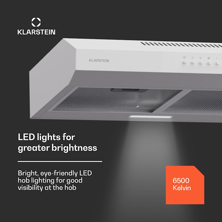 Contempo 60, абсорбатор, 60 см, под шкаф, 200 м³/ч, LED, акрил, неръждаема стомана 