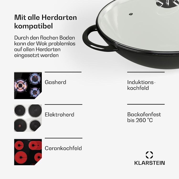 Klarstein Jersey - Wok, nera 