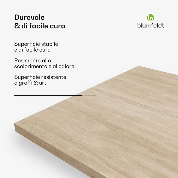 Bearsdon - Piano del tavolo, 180 x 90 cm, per cucina e sala da pranzo | Compensato robusto 180x90 | Legno color taupe