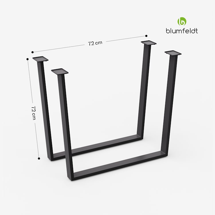 Ayr Table Legs, Nohy stola 72 x 72 cm, kov 