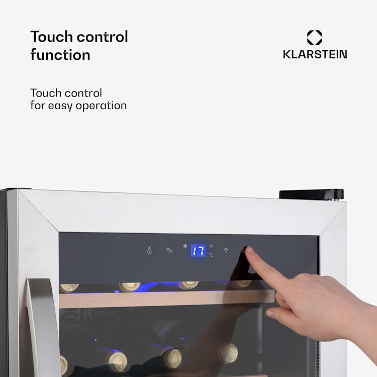 Vinamour 12 Uno wine refrigerator 12 bottles /46 litres 4-18°C 40 dB 12 bottles | 1 cooling zone | Silver