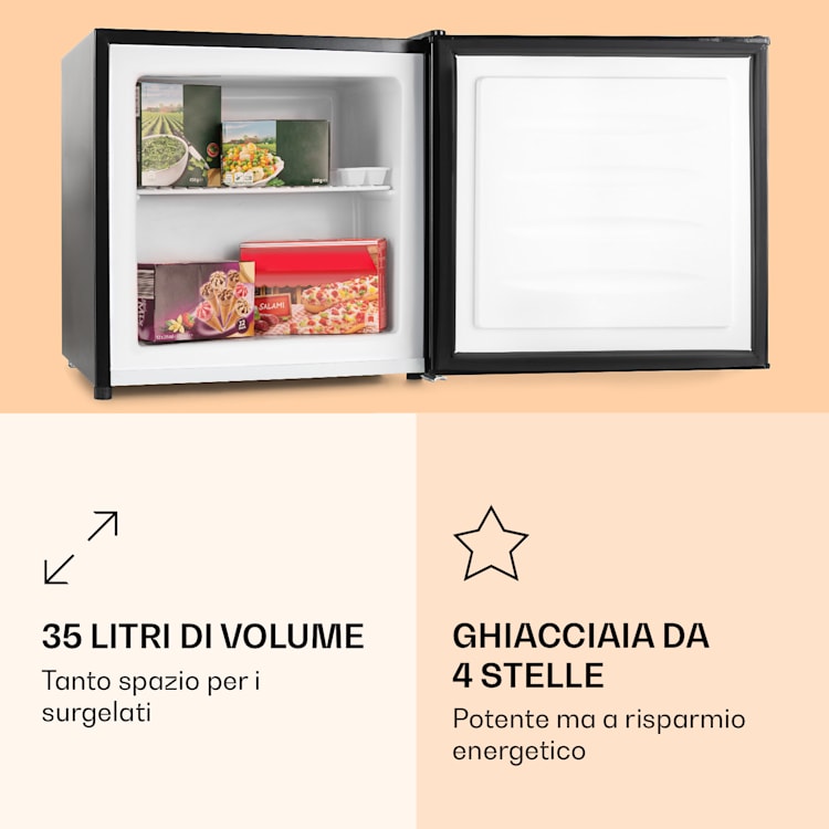 Garfield - Freezer 4 stelle, 35 L, 65 W 2 livelli 