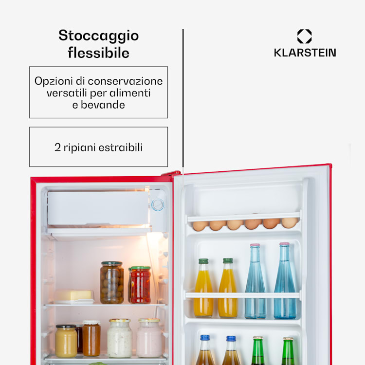 Beercracker 91L - Frigorifero, vano congelatore da 7 litri, apribottiglie 
