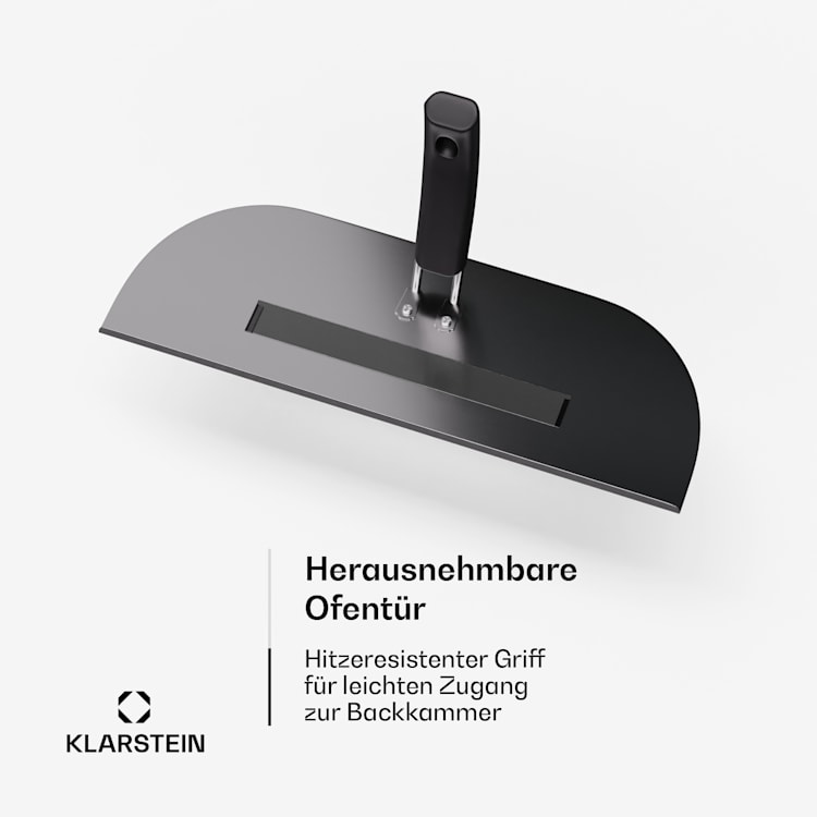 Klarstein FornoVetro Pizzaofen für den Außenbereich | Duale Heizelemente | 2200W | 450°C | Cool Touch 