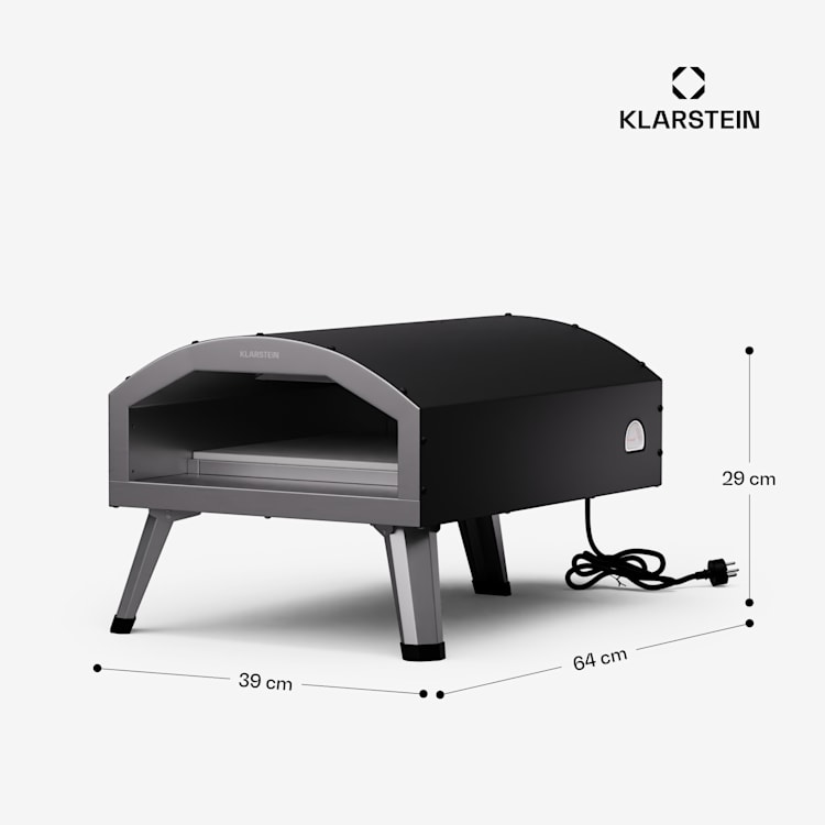 Klarstein LaFiamma Pizza Ofen für den Außenbereich | Duale Heizelemente | 2200W bis zu 450°C 