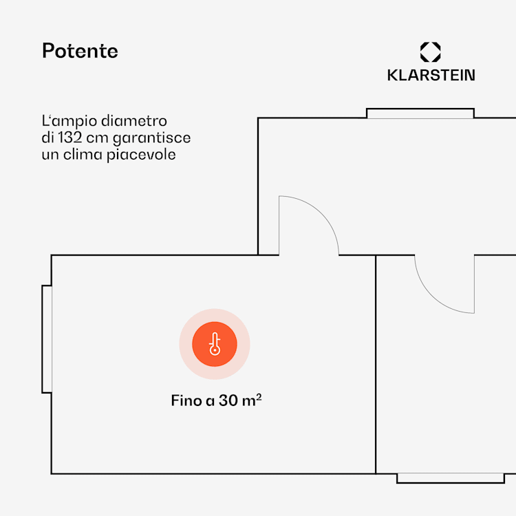 Ventilatore da soffitto Santa Elena Smart 52" 10260m³/h pale in vero legno 6 impostazioni di velocità telecomando Gestione da app Acero
