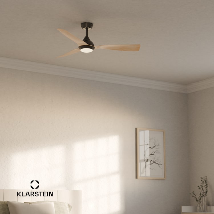 Fiji Flow 2 az 1-ben Smart, mennyezeti ventilátor, Ø 152 cm, LED lámpa, távirányító, vezérlés applikáción keresztül, 2 menetirány Juhar