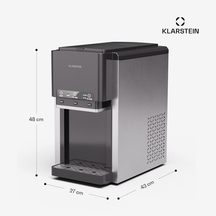 ArcticBlend 3in1 Fabbricatore di ghiaccio | 20 kg/24h | Ghiaccio a forma cilindrica | Ghiaccio tritato | Erogatore d'acqua 