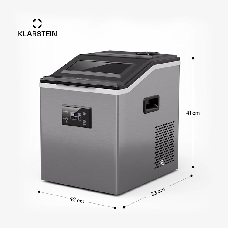 FrostMaster ice maker 40 kg ice cubes per day stainless steel housing LED display incl. ice scoop  