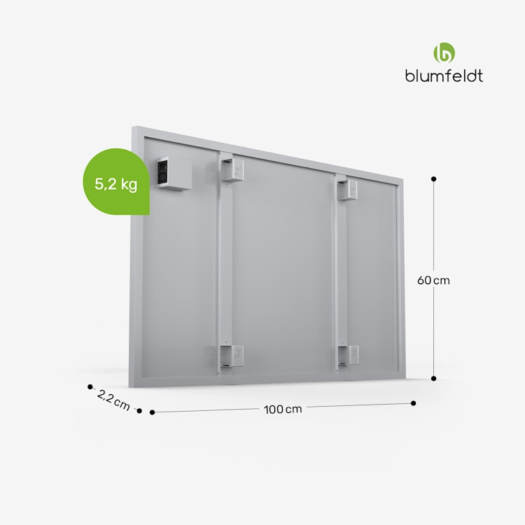 RadiantSmart IR Heater | Infrarotheizung | Erweiterungseinheit | IP44 Erweiterung | 60 x 100 cm | Weiß