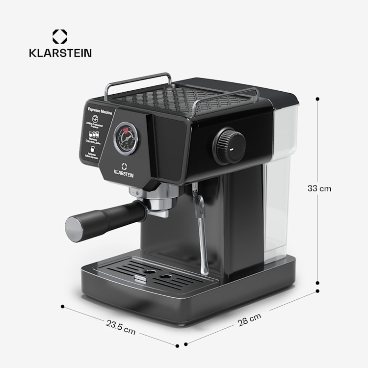 Libeica espresso machine | 1350 W | 19 bar | touch | stainless steel | temperature and pressure gauge libeica | Black