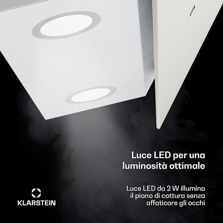 Alina - Cappa aspirante | 60 cm | Smart | 600 m³/ora | Silenziosa | Classe energetica A 