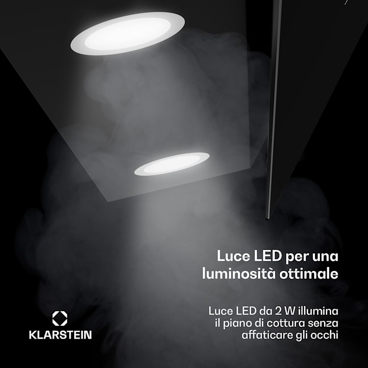 Alina - Cappa aspirante | 90 cm | Smart | 615 m³/ora | Silenziosa | Classe energetica A 