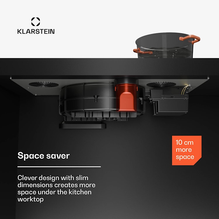 AirJet 90 Down Air System | Induction hob with extractor bonnet | 10,000 W | 750 m³/h | boost 90 cm | AirJet | Anthracite