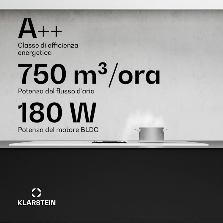 AirJet FlexPro Down Air System | Piano cottura a induzione + cappa aspirante | Zona flex | Booster 90 cm | AirJetFlexPro | Bianco