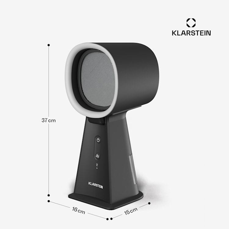 WanderVent | Mini cappa aspirante | 200 m³/ora | Design compatto | Batteria con batterie | Nero