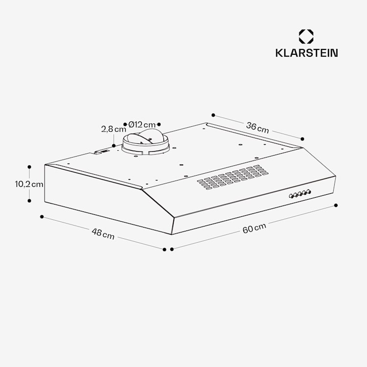 SlimVent 60 Black - Cappa aspirante per avere sempre aria fresca in cucina Nero
