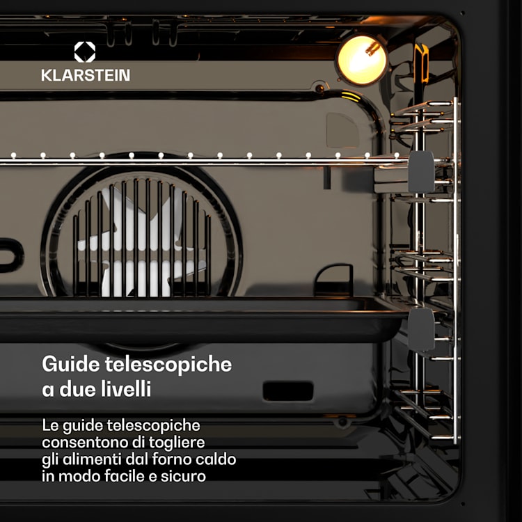 Illuminosa Smart - Forno | Controllo tramite app | Efficienza energetica A+ | Capienza di 73 litri | 11 funzioni Bianco
