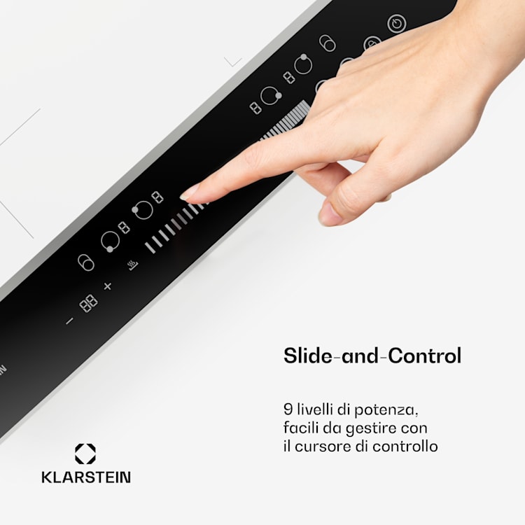 DualTone Hybrid piano cottura a induzione | Zona flex | Display a LED | Controllo scorrevole | 7200 W DualTone Hybrid | 60 cm | Bianco