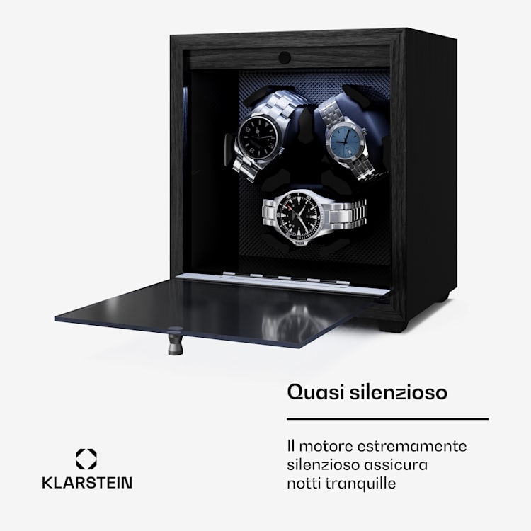Brienz 3 caricatore per orologi | 4 modalità | silenzioso | Effetto legno | Cuscinetto flessibile 