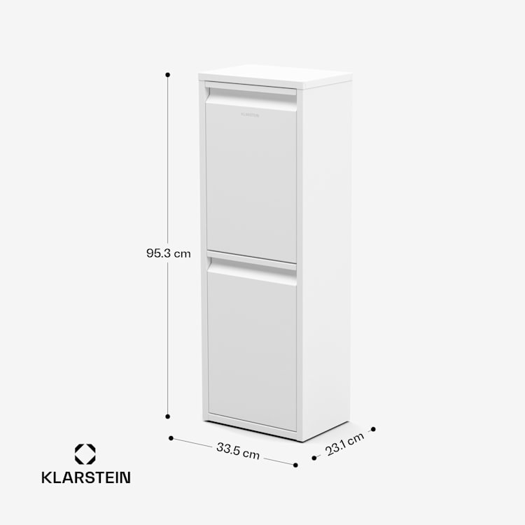 Ordnungshüter 2 recyclestation 36L 36 ltr | Wit