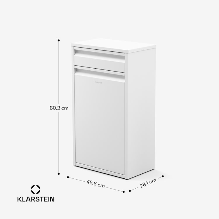 Ordnungshüter konyhai szemetes 50 L fiókkal 50 liter | Fehér
